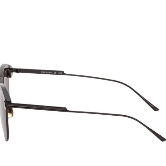 Bottega Veneta Mens Black Metal Aviator Sunglasses - Picture 4 of 7